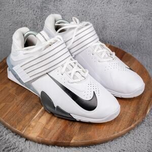 Nike Savaleos Mens Size 11 Shoes White Black Weightlifting Shoes Gym Olympic